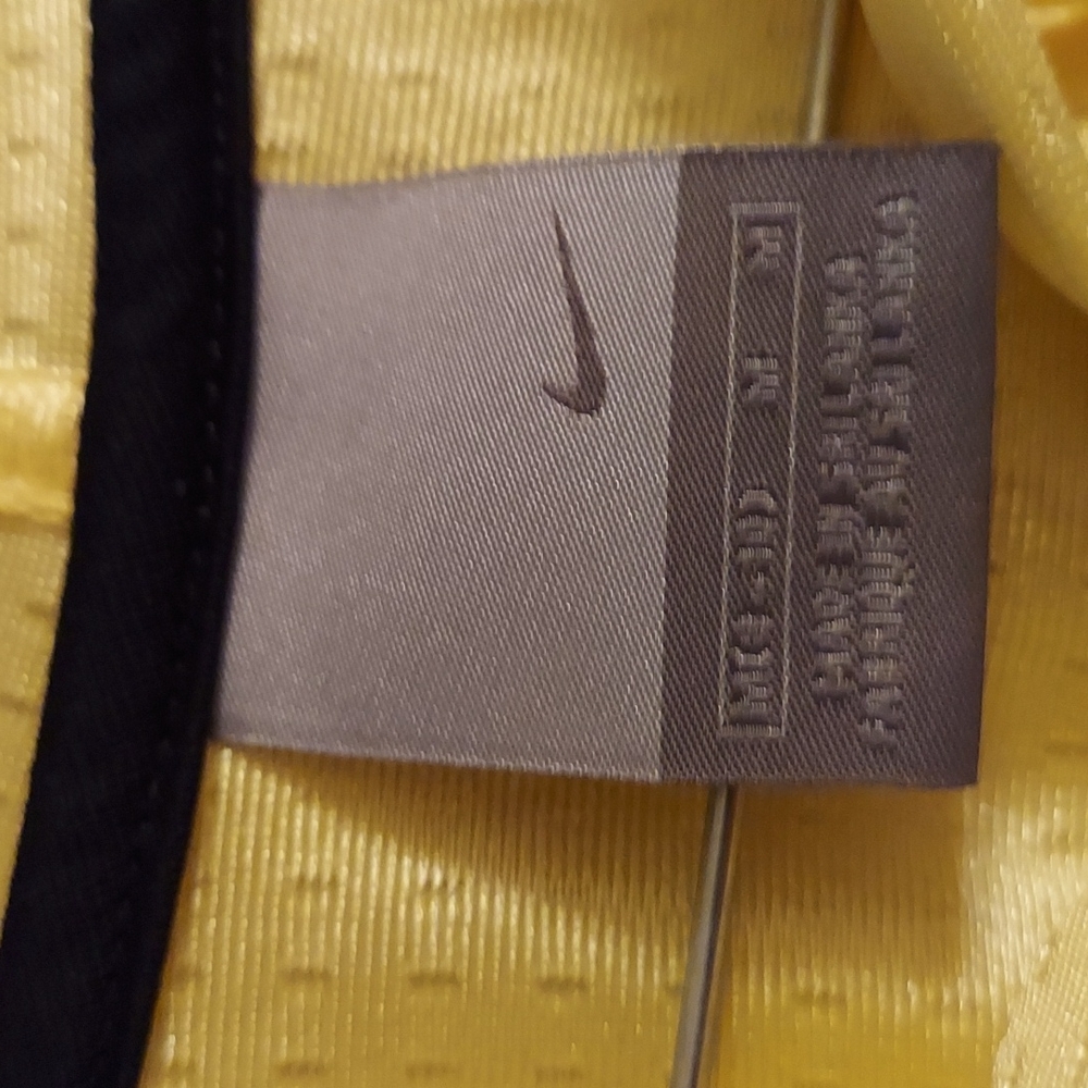 VTG Nike Yellow Silky Runners Jacket M - Picture 4 of 8